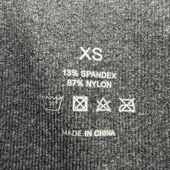 NVGTN Seamless Workout Leggings Charcoal Grey Women's XS High Waisted Activewear - Picture 5 of 8